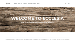 Desktop Screenshot of ecclesiabaptist.org