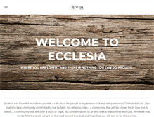 Tablet Screenshot of ecclesiabaptist.org